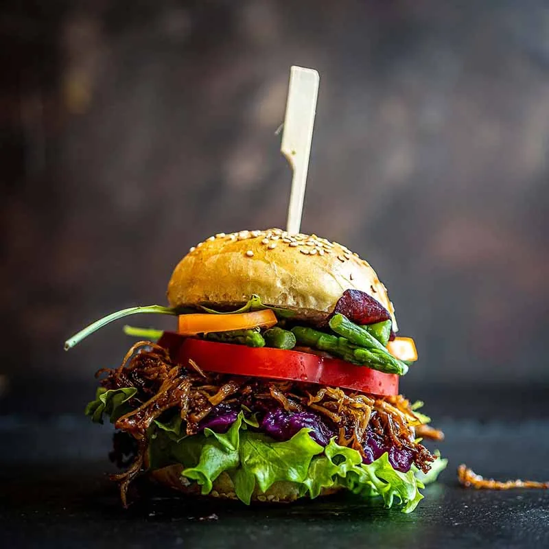 Pulled Turkey Asparagus Burger