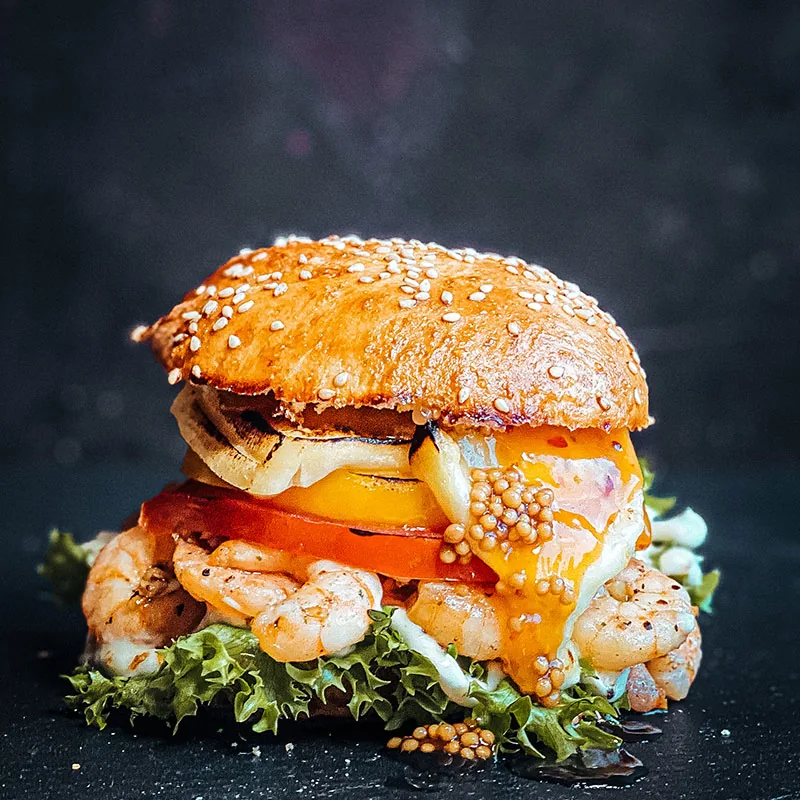 Cheese Shrimps Lady Burger